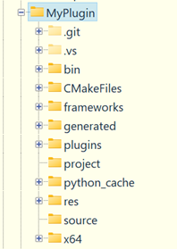 Plugin source folder after using it for the build folder as well