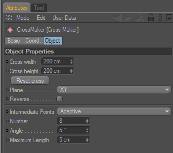 CrossMaker interface
