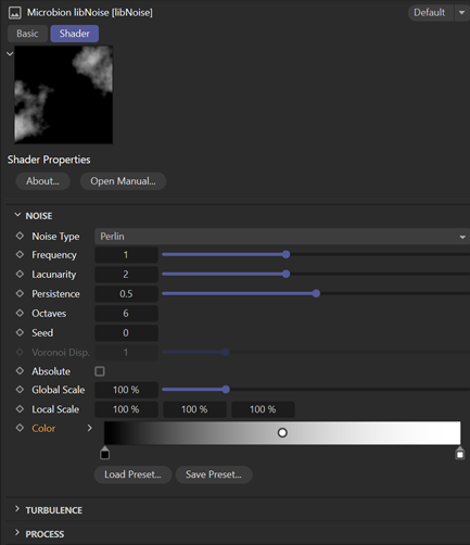 Libnoise shader interface