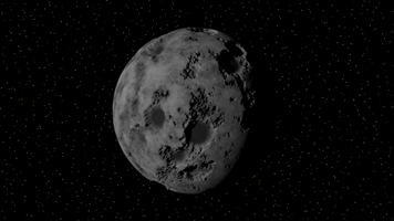 Corroded asteroid