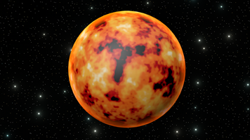 Yellow planet