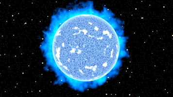 Hot blue-white star