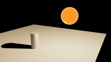 Default sun with light in Redshift